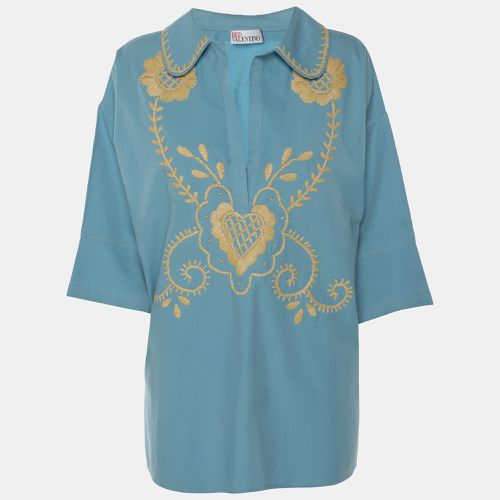 Light Cotton Embroidered Blouse M - RED Valentino - Modalova