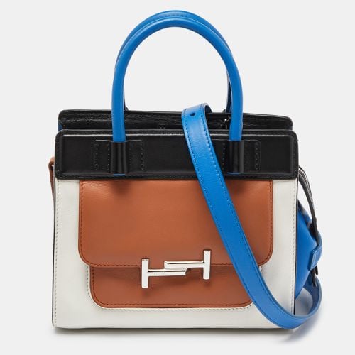 Tri Color Leather MIni Double T Tote - Tod's - Modalova