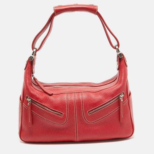 Tod's Red Leather Milky Hobo - Tod's - Modalova