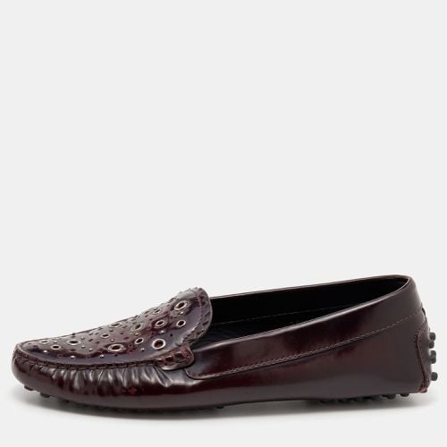 Patent Leather Laser Cut Loafers Size 36.5 - Tod's - Modalova