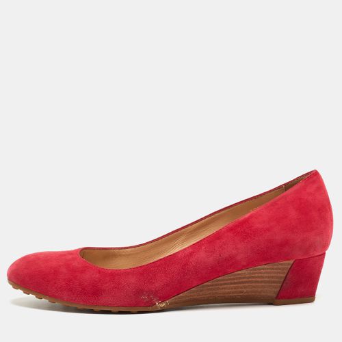 Suede Wedge Pumps Size 37.5 - Tod's - Modalova