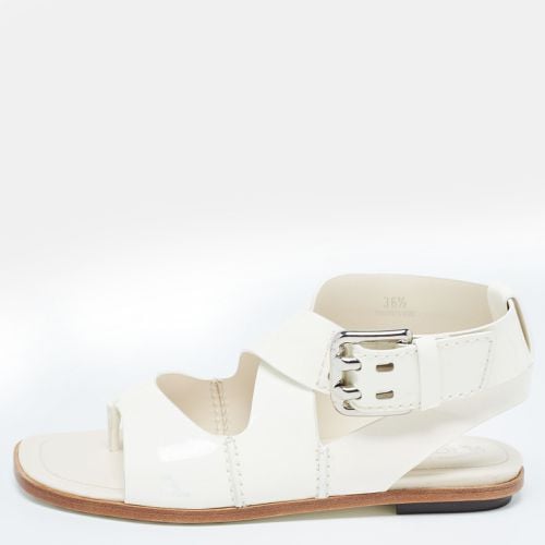 Patent Leather Cross Strap Flat Sandals Size 36.5 - Tod's - Modalova