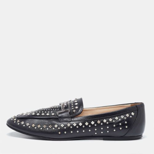 Leather Studded Double T Slip On Loafers Size 40 - Tod's - Modalova