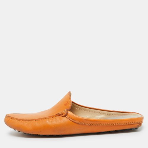 Leather Flat Loafer Mules Size 37.5 - Tod's - Modalova