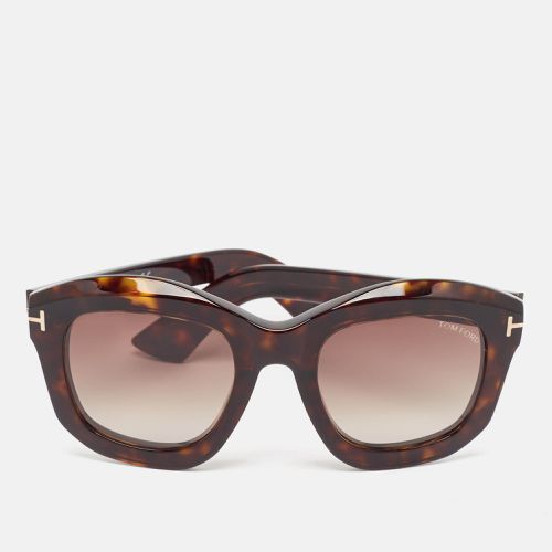 Tortoise Gradient Julia TF 582 Square Sunglasses - Tom Ford - Modalova