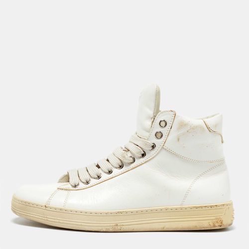 Leather Russell High Top Sneakers Size 37 - Tom Ford - Modalova