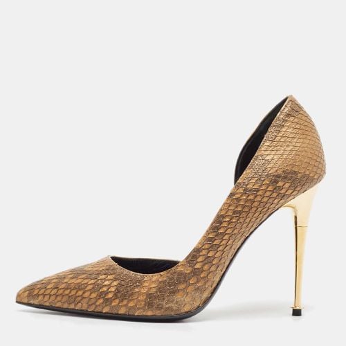 Python Leather D'orsay Pumps Size 37.5 - Tom Ford - Modalova