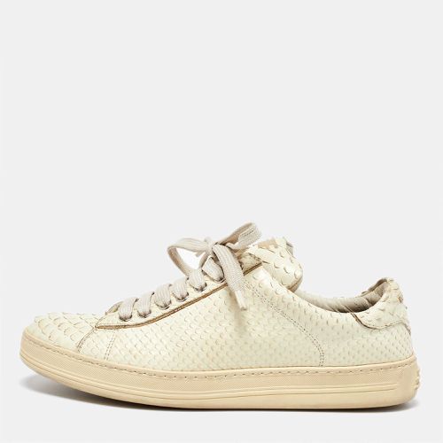 Python Leather Low Top Sneakers Size 38 - Tom Ford - Modalova