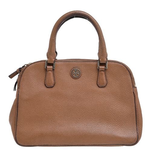 Leather Robinson Double Zip Dome Satchel - Tory Burch - Modalova