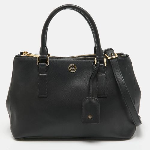 Saffiano Leather Double Zip Robinson Tote - Tory Burch - Modalova