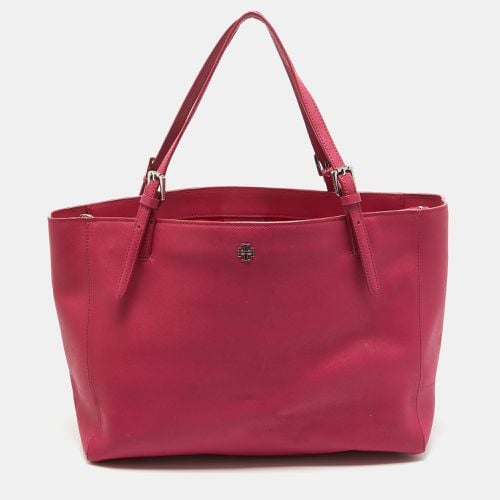 Leather Large York Buckle Tote - Tory Burch - Modalova