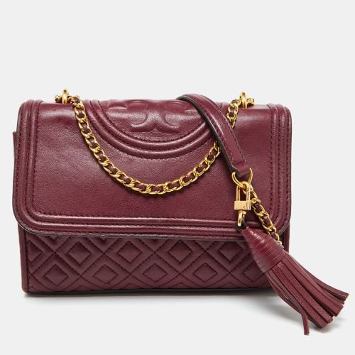 Leather Small Fleming Shoulder Bag - Tory Burch - Modalova