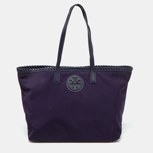 Nylon and Leather Marion Logo Whipstitch Tote - Tory Burch - Modalova