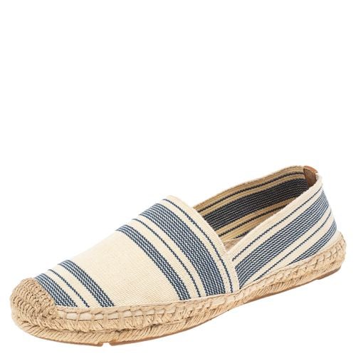 Blue Striped Canvas Espadrilles Loafers Size 36.5 - Tory Burch - Modalova