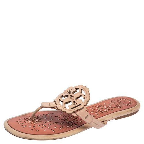 Leather Mini Miller Thong Flat Sandals Size 41 - Tory Burch - Modalova