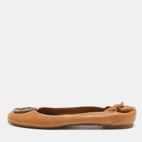 Leather Minnie Scrunch Ballet Flats Size 38.5 - Tory Burch - Modalova