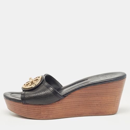 Leather Wedge Sandals Size 38 - Tory Burch - Modalova