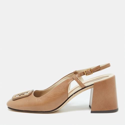 Leather Georgia Slingback Pumps Size 38 - Tory Burch - Modalova