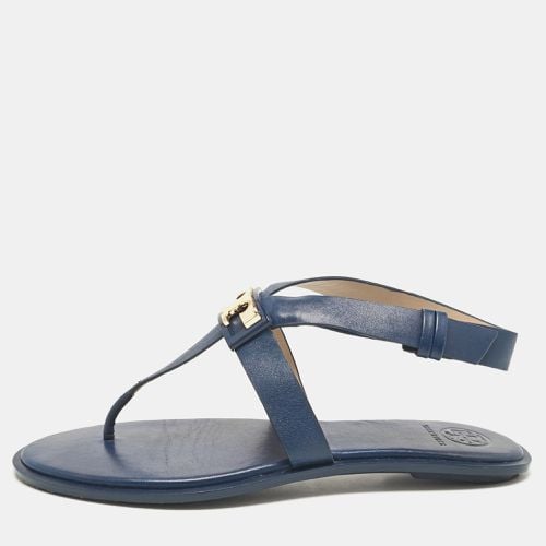 Leather Gigi Thong Flat Sandals Size 38.5 - Tory Burch - Modalova