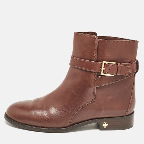 Leather Brooke Ankle Boots Size 40 - Tory Burch - Modalova