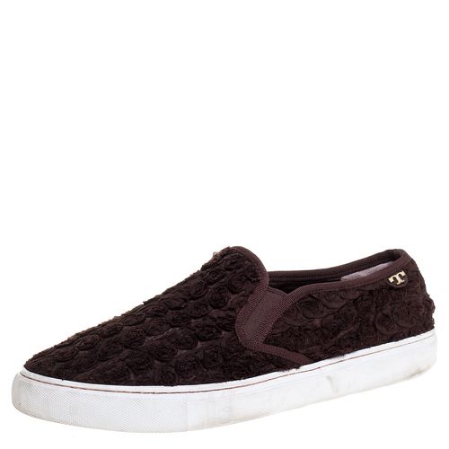 Dark Fabric Rosette Slip On Sneakers Size 40.5 - Tory Burch - Modalova