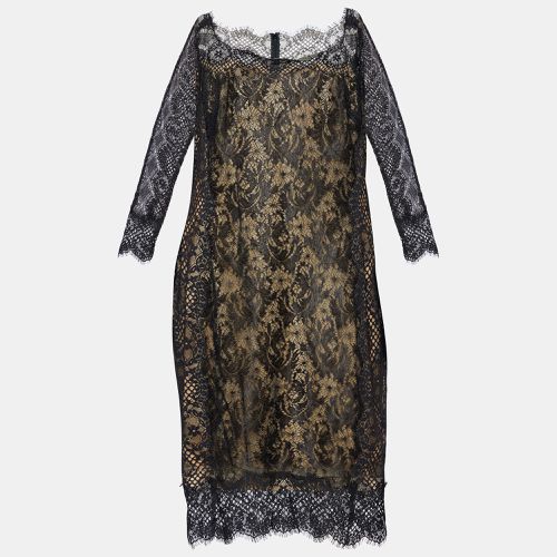 Lace Long Sleeve Sheath Dress L - Tadashi Shoji - Modalova