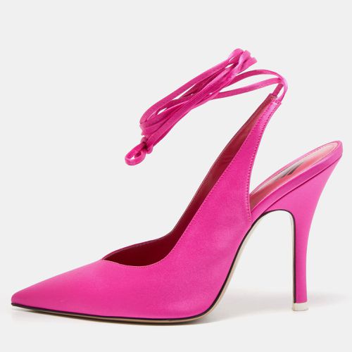 Satin Venus Ankle Wrap Pumps Size 38 - The Attico - Modalova