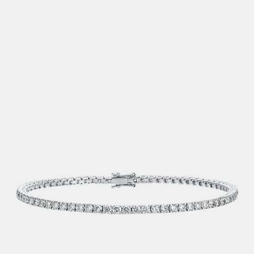 K Gold Stunning 3.50 cts Lab Grown Diamond Tennis Bracelet - The Diamond Edit - Modalova