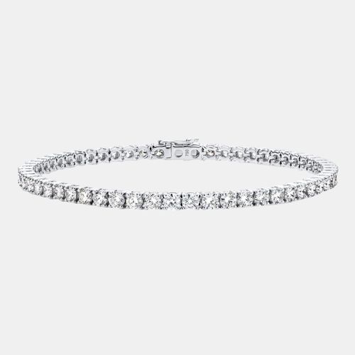 K Gold Stunning 6.00 cts Lab Grown Round Diamond Tennis Bracelet - The Diamond Edit - Modalova