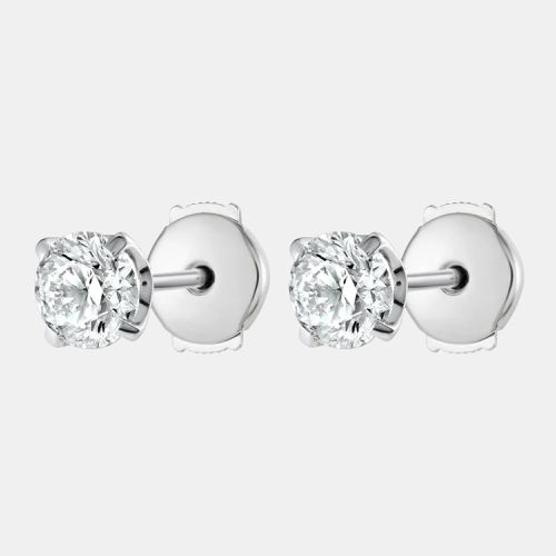 K Gold Classic 2.00 cts Lab Grown Diamond Stud Earrings - The Diamond Edit - Modalova