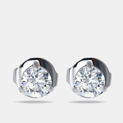 Lab Grown Diamond 1.00 ct Gold Stud Earrings - The Diamond Edit - Modalova