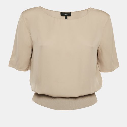 Dark Silk Half Sleeve Top S - Theory - Modalova