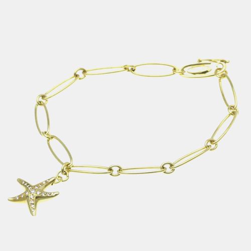 Starfish 18K Gold Diamond Charm Bracelet - Tiffany & Co. - Modalova