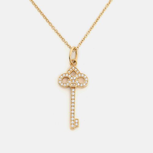 Fleur de Lis Key Diamond 18k Necklace - Tiffany & Co. - Modalova