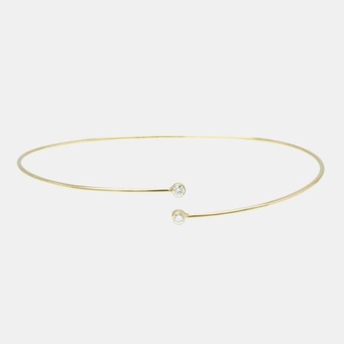 K Rose and Diamond Elsa Peretti Hoop Single Row Bangle Bracelet - Tiffany & Co. - Modalova