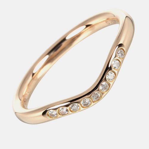 K Rose and Diamond Elsa Peretti Curved Band Ring EU 47 - Tiffany & Co. - Modalova