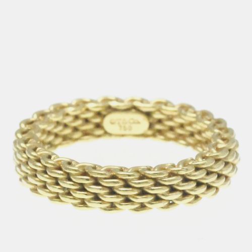 K Gold Somerset Mesh Band Ring EU 46 - Tiffany & Co. - Modalova