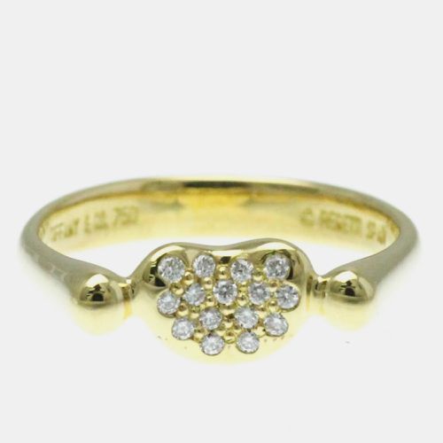 K Gold and Diamond Elsa Peretti Bean Band Ring EU 51 - Tiffany & Co. - Modalova