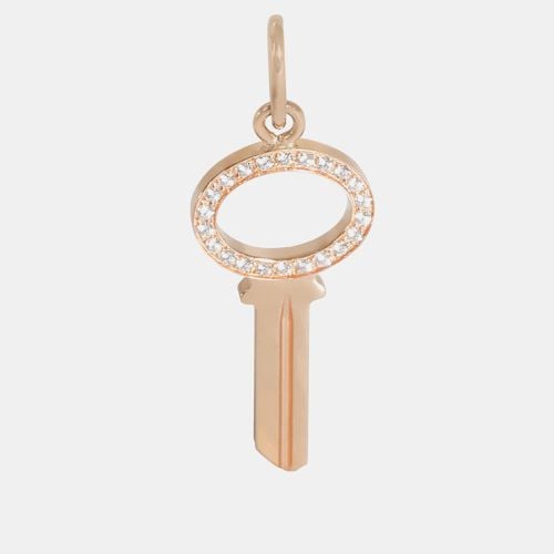 K Rose and Diamond Modern Keys Oval Pendant - Tiffany & Co. - Modalova