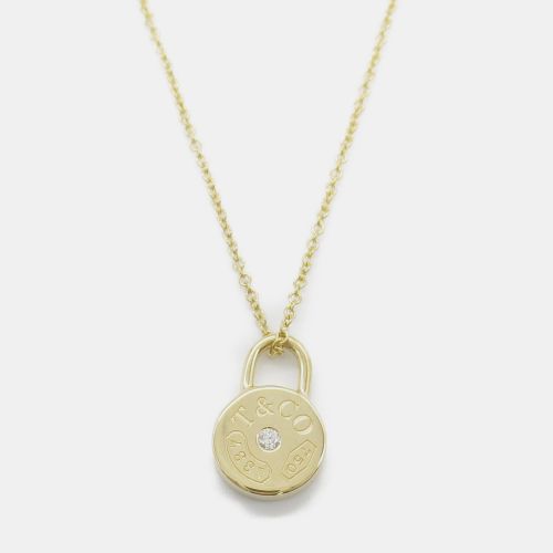 K Gold Tiffany 1837 Round Lock Pendant Necklace - Tiffany & Co. - Modalova