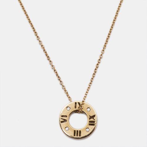 Atlas Diamond 18k Rose Pendant Necklace - Tiffany & Co. - Modalova