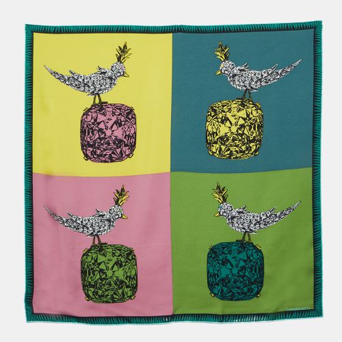 Bird On a Rock Silk Square Scarf - Tiffany & Co. - Modalova