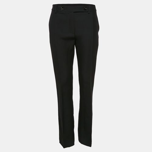 Wool and Silk Stud Buttoned Waist Trousers M - Valentino - Modalova