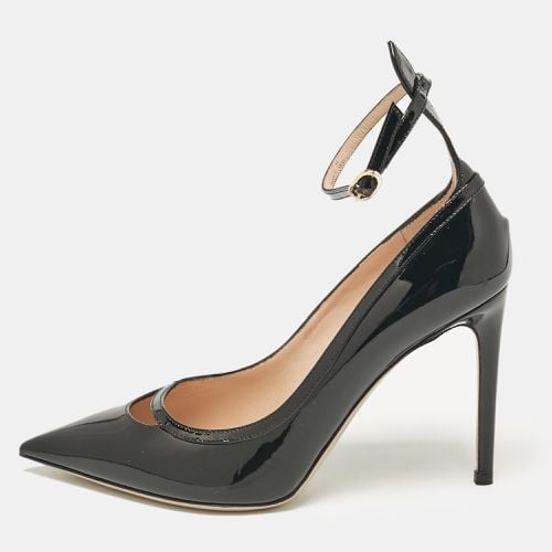 Patent Leather Pointed Toe Ankle Strap Pumps Size 37 - Valentino - Modalova