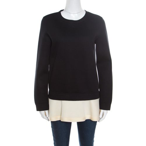 Contrast Flared Hem Detail Sweatshirt S - Valentino - Modalova