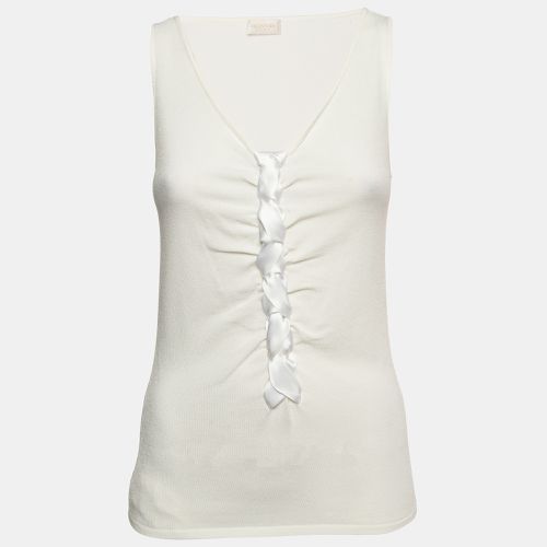 Knit Braid Detailed Sleeveless Top M - Valentino - Modalova