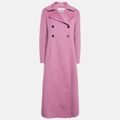 Wool Double Breasted Long Coat L - Valentino - Modalova