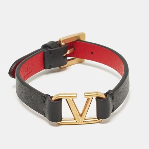 VLogo Signature Leather Gold Tone Wrap Bracelet - Valentino - Modalova