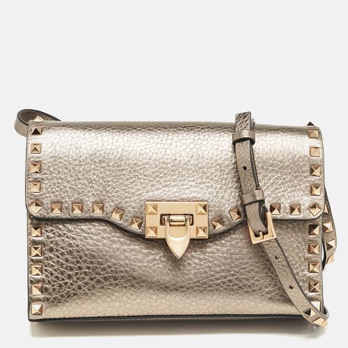 Leather Rockstud Flap Crossbody Bag - Valentino - Modalova