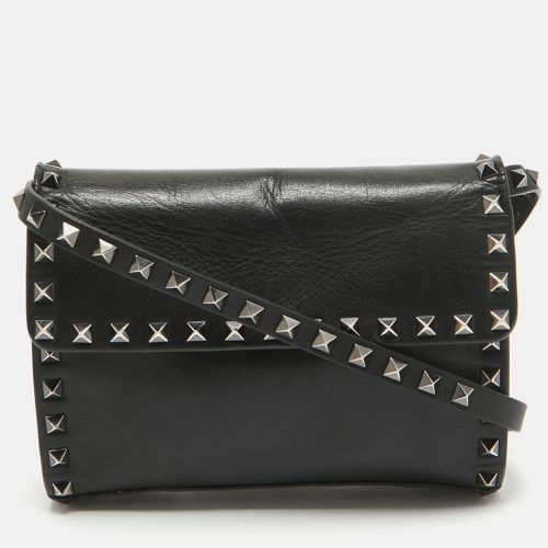 Leather Rockstud Flap Crossbody Bag - Valentino - Modalova